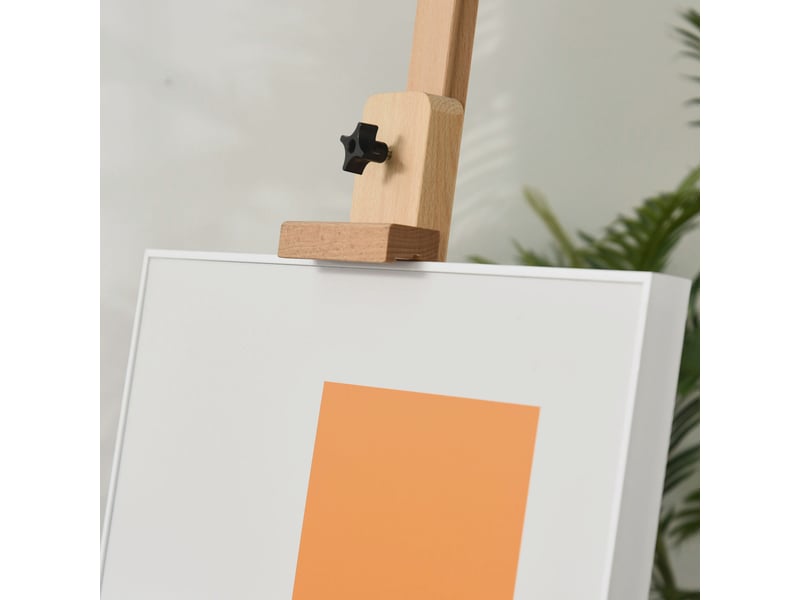  Chevalet d'atelier 53x50,5x171-230 cm – naturel – hauteur réglable, rangement pratique et angle ajustable  - Conforama D