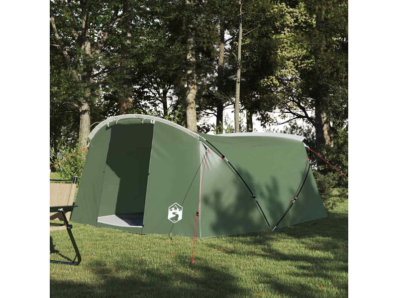 Tente tunnel, tente de camping 4 personnes vert et blanc shl28116 - Conforama B