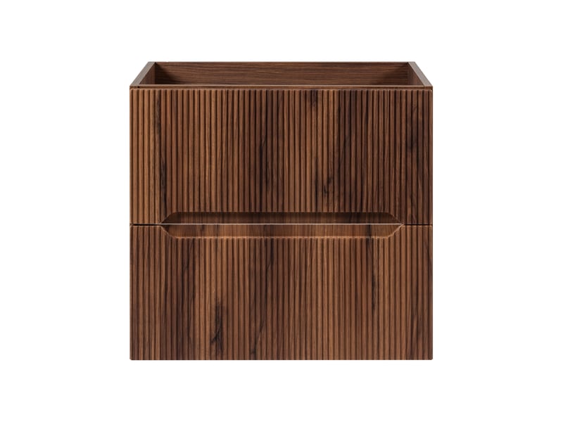  Meuble sous vasque suspendu novo effet noyer warmia 60 cm  - Conforama D