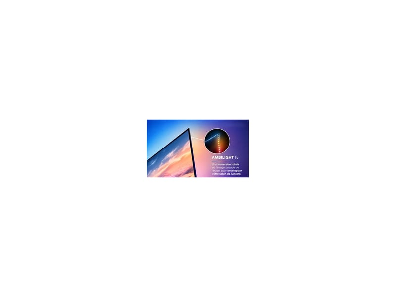  Tv qled 75 pouces 4k smart titan os ambilight 3 cotes 120 hz hdmi 2.1 8291284 - Conforama E