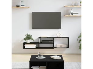 Meuble tv coloris noir 120 cm <strong></strong>  <strong></strong>