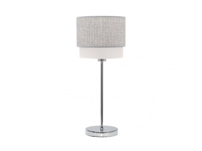  Lampe à poser fabrilamp kenya grisblanc 1 x e14 45 x 18 x 18 cm 111071028 - Conforama A