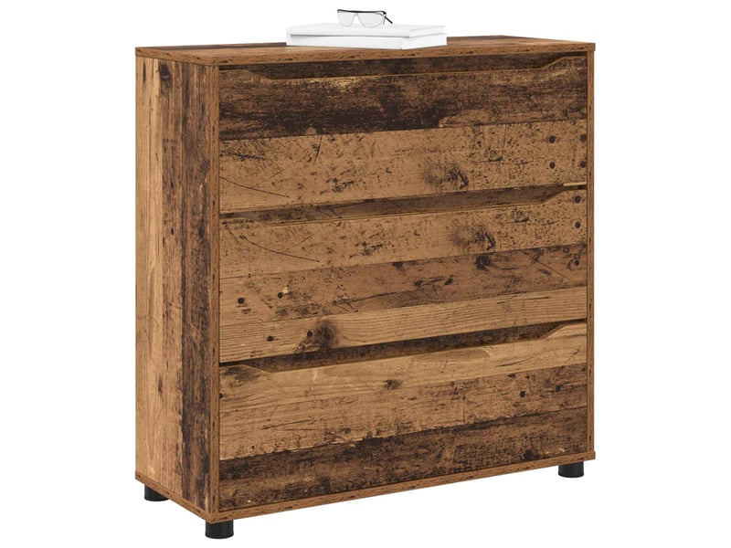  Armoire de rangement, commode de rangement 80 x 31 x 81 cm bois d'ingénierie shl5147  - Conforama C