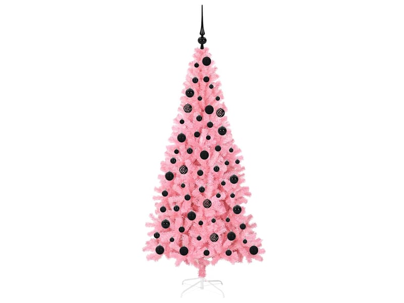 Sapin de noël - arbre de noël rose 180 cm pvc  - Conforama D