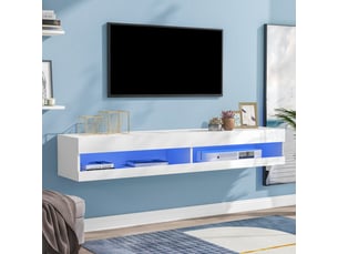 Meuble tv coloris blanc 140 cm LPOSPI