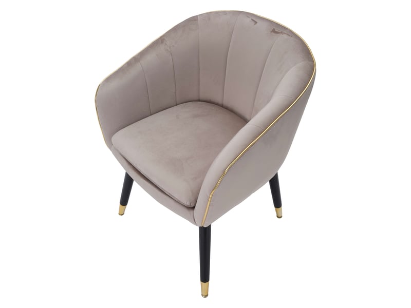  Fauteuil kaki, petite fauteuil avec accoudoirs, 62x58x78h cm gris Cachi - Conforama D