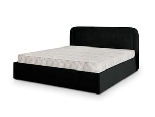 Lit coffre 140x200 cm <strong>MASSENO</strong>  <strong></strong> coloris noir