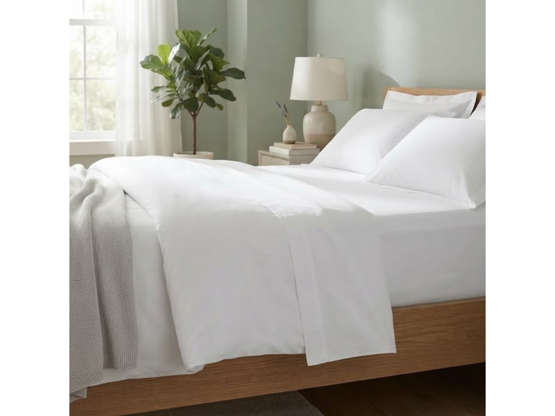  Drap plat en percale de coton confort  - Conforama D