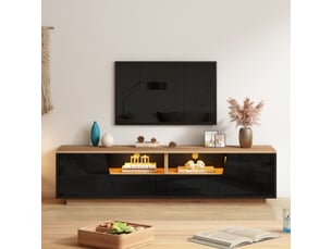Meuble tv coloris noir 180 cm <strong></strong> <strong></strong>