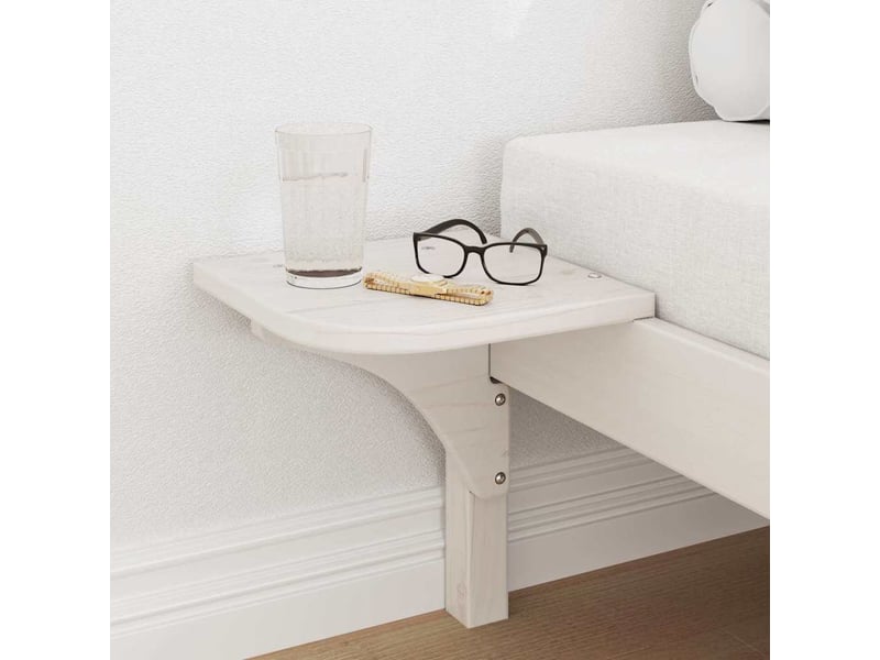 Lit simple- lit adulte - cadre de lit blanc 90 x 190 cm pin massif - Conforama B