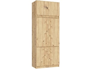 Armoire 6 porte(s) 0 tiroir(s) AKORD coloris marron largeur 90 cm