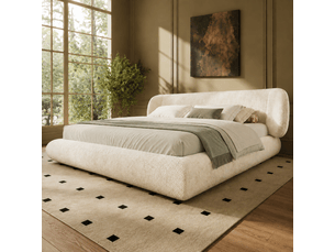 Lit 2 places 140x190 cm <strong></strong>  <strong>Morn Vibe</strong> coloris beige