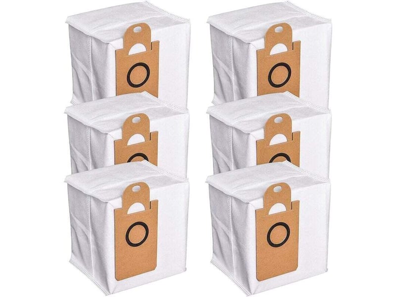  Lot de 6 sacs à poussière étanches de grande capacité compatibles avec proscenic m7 pro m7 max m8 pro pour neabot nomo n1+ n1 plus n2  - Conforama E
