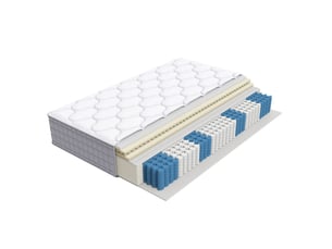 Matelas 90x200 cm DESMIU Ressorts ensachés soutien Ferme épaisseur 25 cm