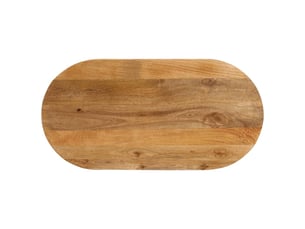 Dessus de table, plateau de table 100x50x3,8 cm ovale bois massif de manguier cf33131
