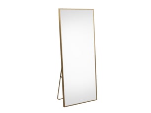 Miroir sur pied 177 x 77cm–miroir carré sur pied-cadre en alliage d’aluminium,idéal pour chambre,dressing,salon–design moderne,doré