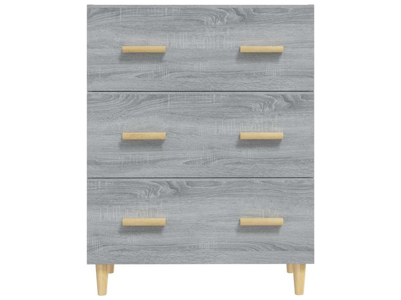  Buffet - bahut - meuble de rangement sonoma gris 70x34x90 cm bois d'ingénierie  - Conforama C