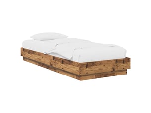 Lit simple 80x200 cm coloris marron