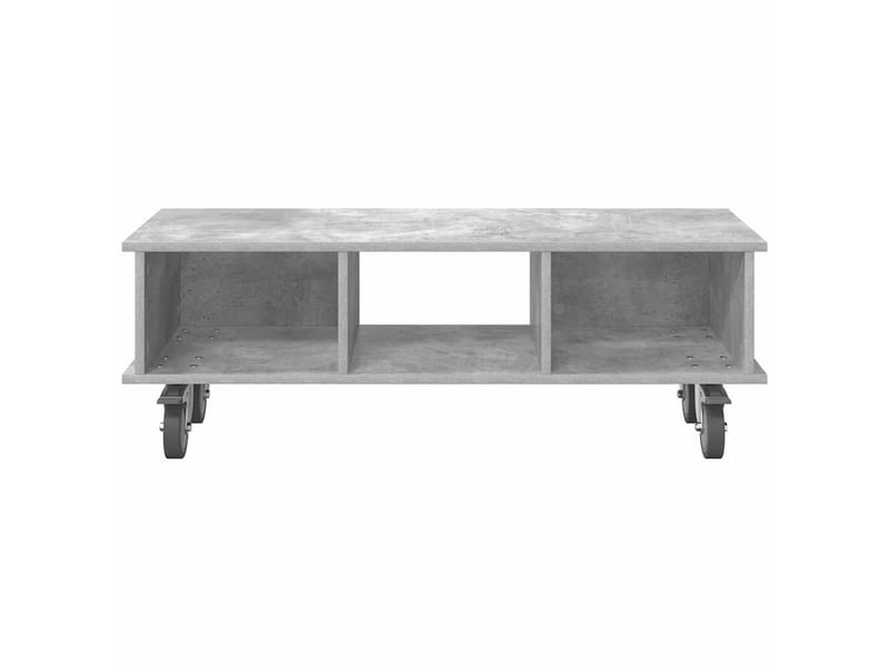  Meuble tv - banc tv - meuble de rangement 100 x 35 x 35 cm gris béton bois d'ingénierie  - Conforama E
