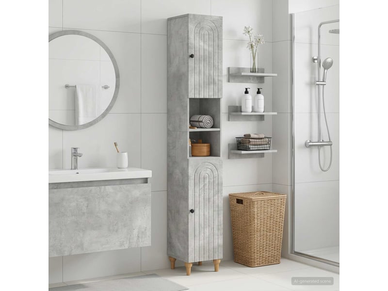  Colonne de salle de bain avec étagère ouverte alkmaar shl1762  - Conforama B