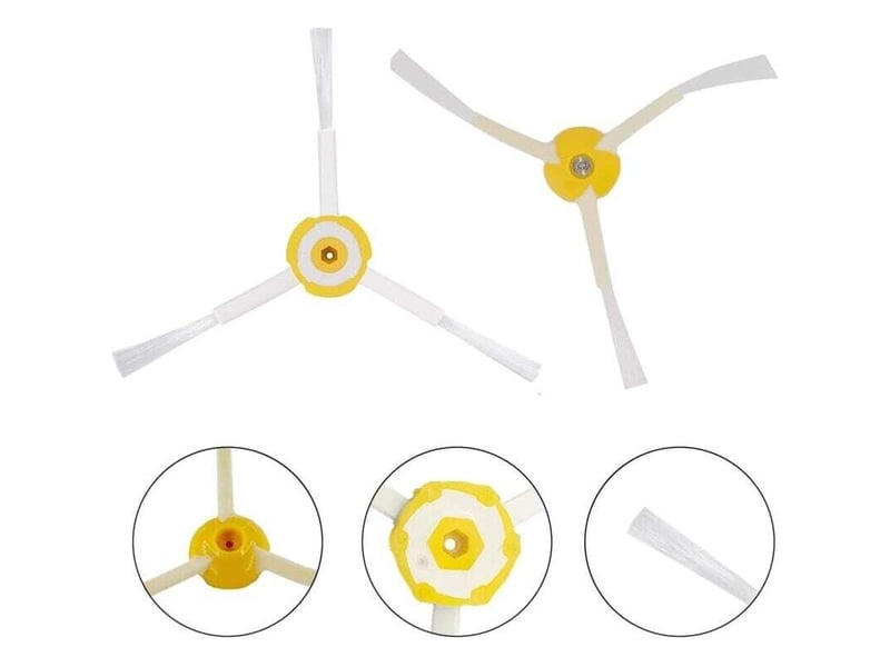  Enowelir accessoires de pièces d'aspirateur, brosse latérale, compatible avec roomba série 800 900 860 870 880 890 966 980 (color: 6 side  - Conforama B