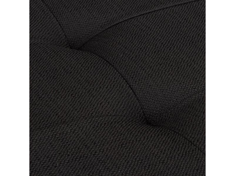  Pouf de rangement pliant assise rembourrée 38 x 114 x 38 cm pour salon chambre en lin noir 13_0005138  - Conforama D