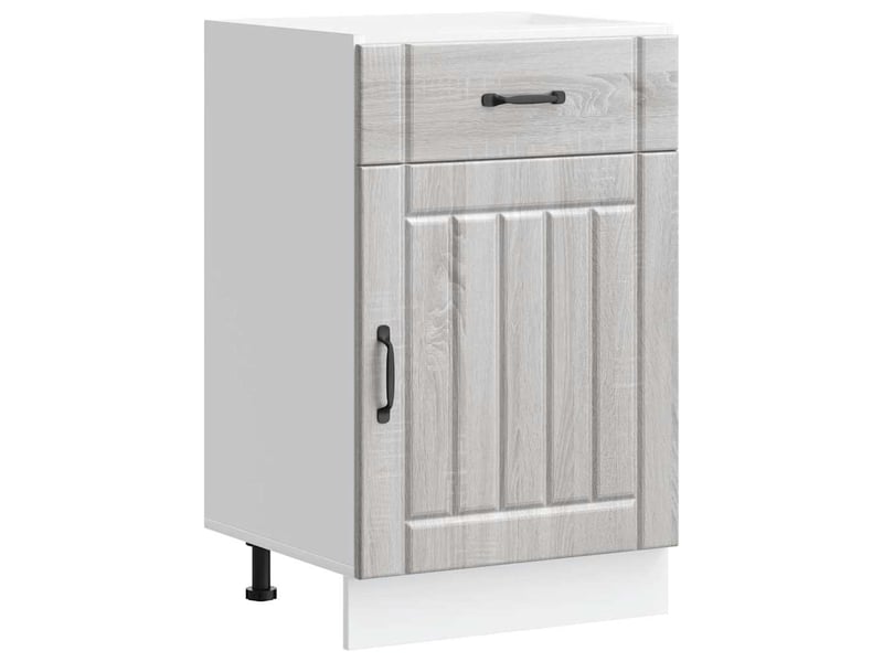  Meuble de rangement, armoire de cuisine lucca sonoma gris bois ingénierie shl5979  - Conforama A