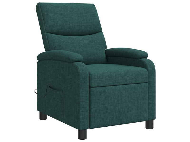 Vidaxl fauteuil de massage inclinable vert foncé tissu - Conforama E