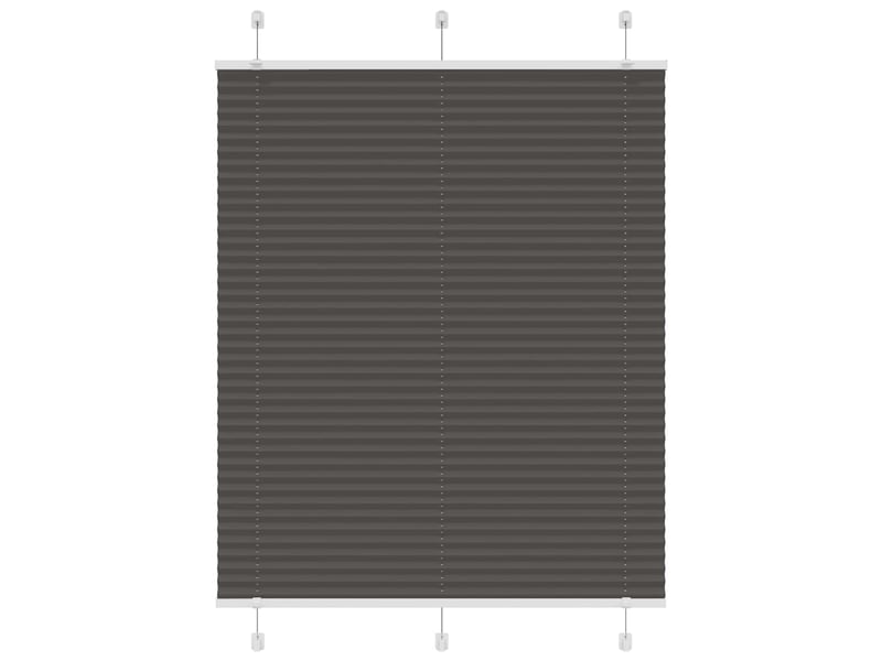 Store plissé, store de fenêtre noir 105x150 cm largeur du tissu 104,4cm polyester cf46920 - Conforama B