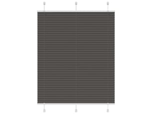 Store plissé, store de fenêtre noir 105x150 cm largeur du tissu 104,4cm polyester cf46920