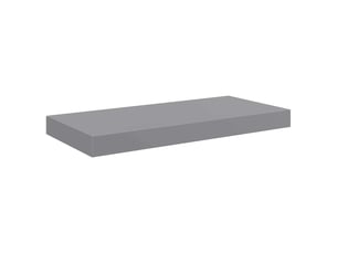 Étagère flottante, étagère murale gris 50x23,5x3,8 cm mdf cf42303