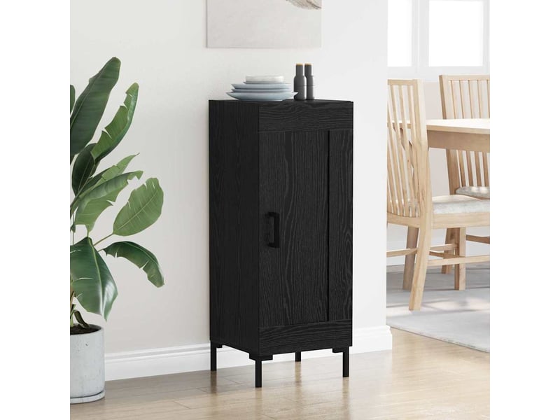  Buffet - bahut - meuble de rangement olden chêne noir 34,5 x 34 x 90 cm  - Conforama D