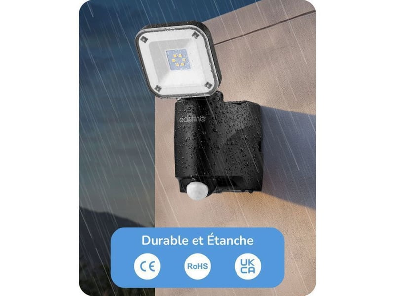  Eclairage exterieur led securite sans fil 300 lm detecteur pir ip44 370618_AABSE91641_6_DROPFR - Conforama E