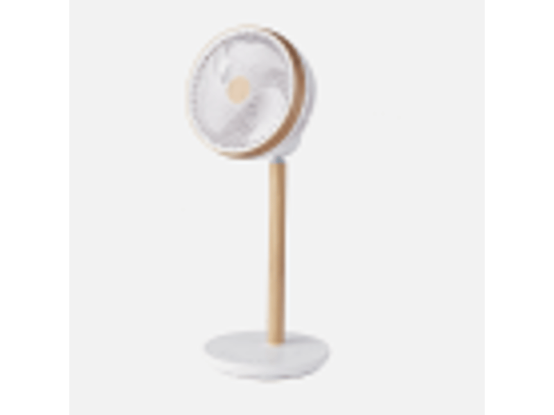  Ventilateur sur pied fabrilamp colibri 25 w 12 vitesses blanc et hêtre 236241068 - Conforama D