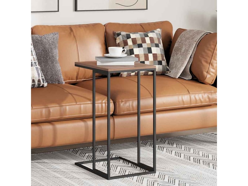  Table d'appoint | table basse noir 40x30x59 cm bois d'ingénierie  - Conforama B