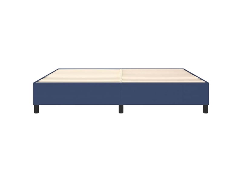  Lit double- lit adulte -  cadre de lit à lattes bleu 200x200 cm tissu  - Conforama D