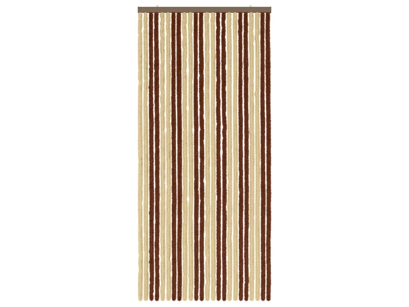  Rideau anti-insectes, moustiquaire en chenille marron et beige 100 x 220 cm cf43467  - Conforama C