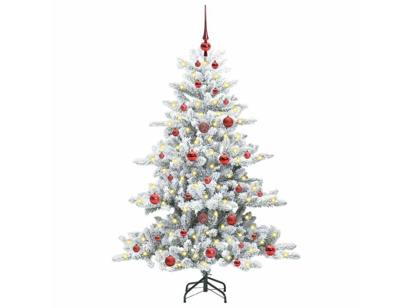  Sapin de noël, arbre de noël artificiel à branches articulées blanc 150 cm shl7915  - Conforama C