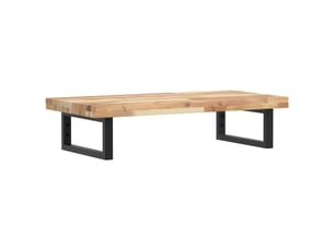 Étagère de vasque murale acier et bois massif d'acacia shl6352