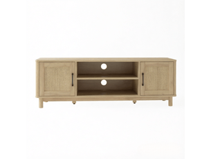 Meuble tv coloris bois clair 135 cm   