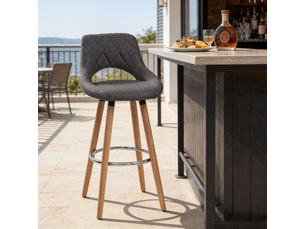 Tabouret de bar élégance 1 pièce, avec dossier, multifonction, cuisine, bar et salle à manger