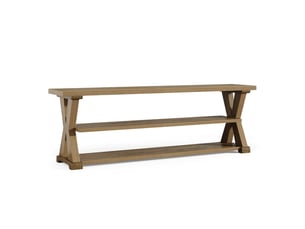Banc  coloris marron <strong>TRIBESIGNS</strong> <strong></strong> - 160 cm