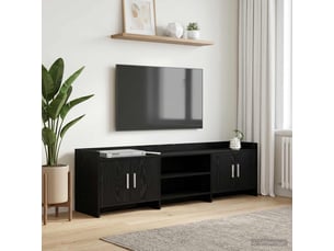 Meuble tv coloris noir 168 cm <strong></strong>  <strong></strong>