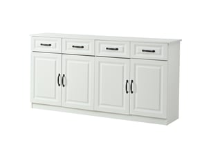 Buffet 4 porte(s)  4 tiroir(s)   - 160 cm coloris blanc 
