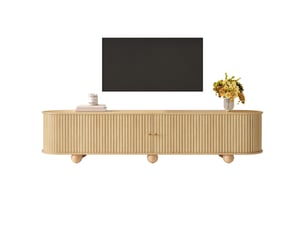 Meuble tv coloris naturel 180 cm <strong>HOMVRA</strong> <strong></strong>