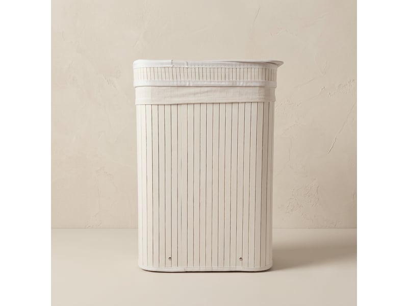  Panier à linge en bambou, 63 x 43 x 60 cm  - Conforama E
