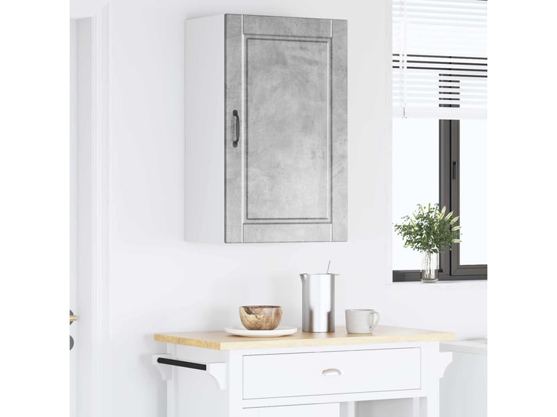 Armoire de cuisine gris béton 50x31x80cm bois d'ingénierie shl8488 - Conforama D