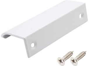 Poignée de porte blanche de 200 mm, pour intérieurs modernes