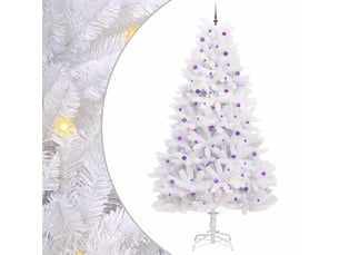Sapin de noël, arbre de noël artificiel à branches articulées blanc 300 cm cf61080