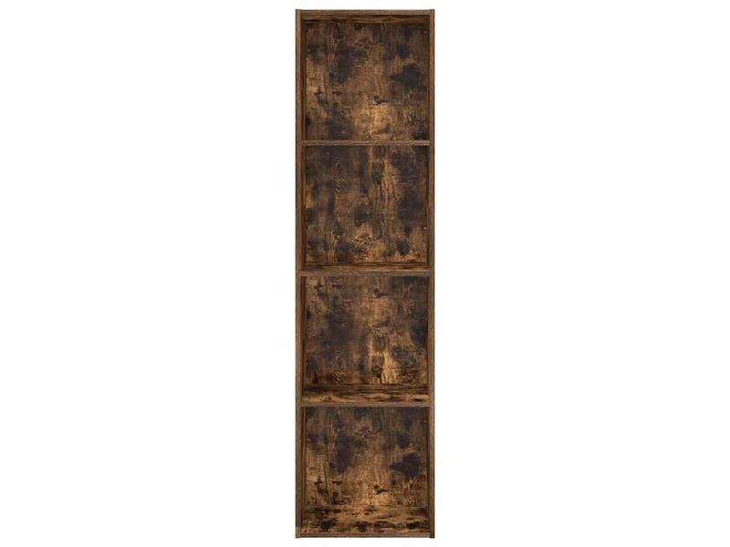  Bibliothèque, étagère de rangement chêne fumé 40x30x152 cm bois d'ingénierie  - Conforama D
